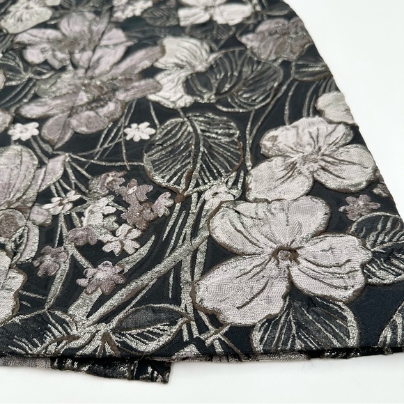 DOLCE & GABBANA Floral Brocade Mini Skirt, Gray - Picture 7 of 12